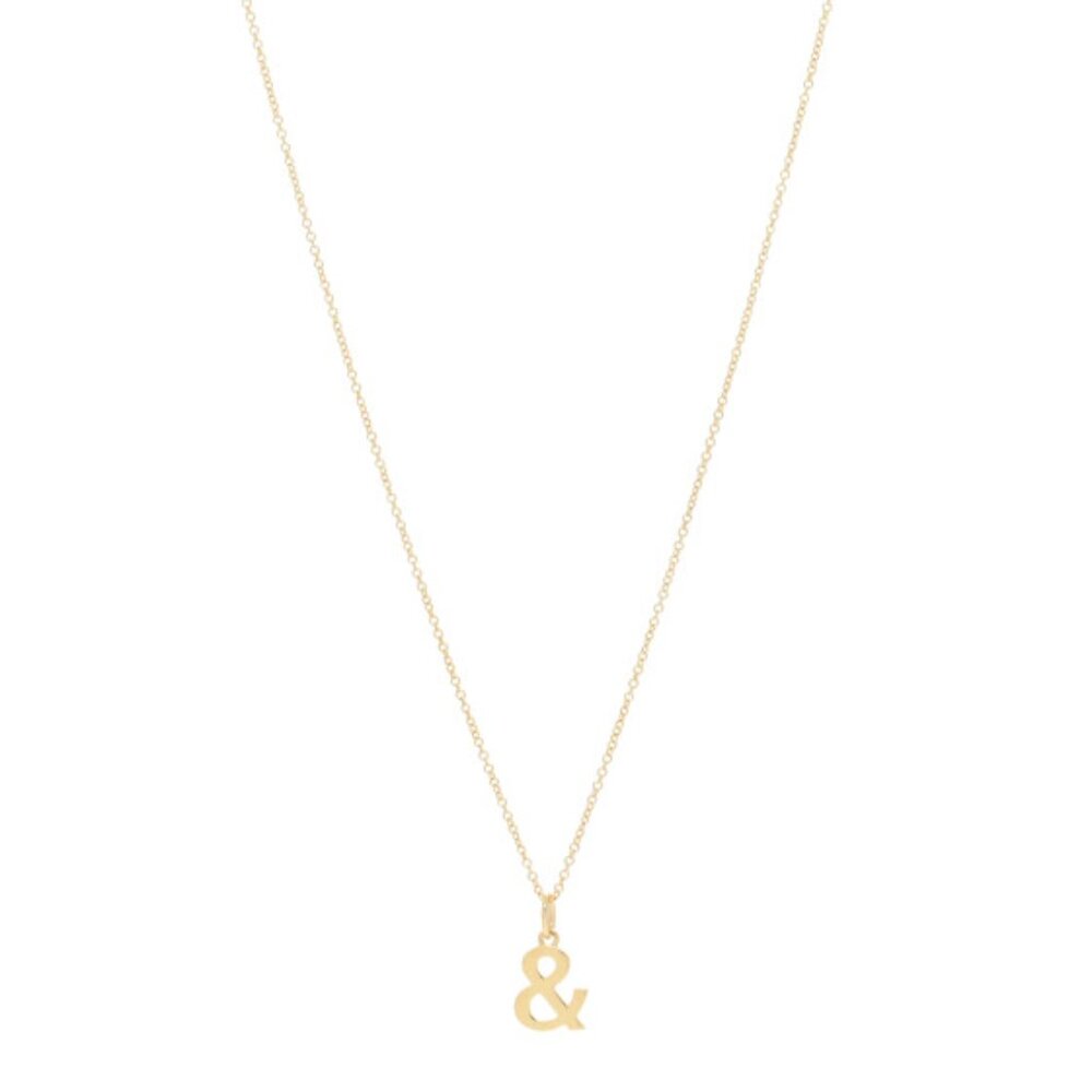 Tiffany & Co Ampersand Yellow Gold Necklace [RETIRED DESIGN]